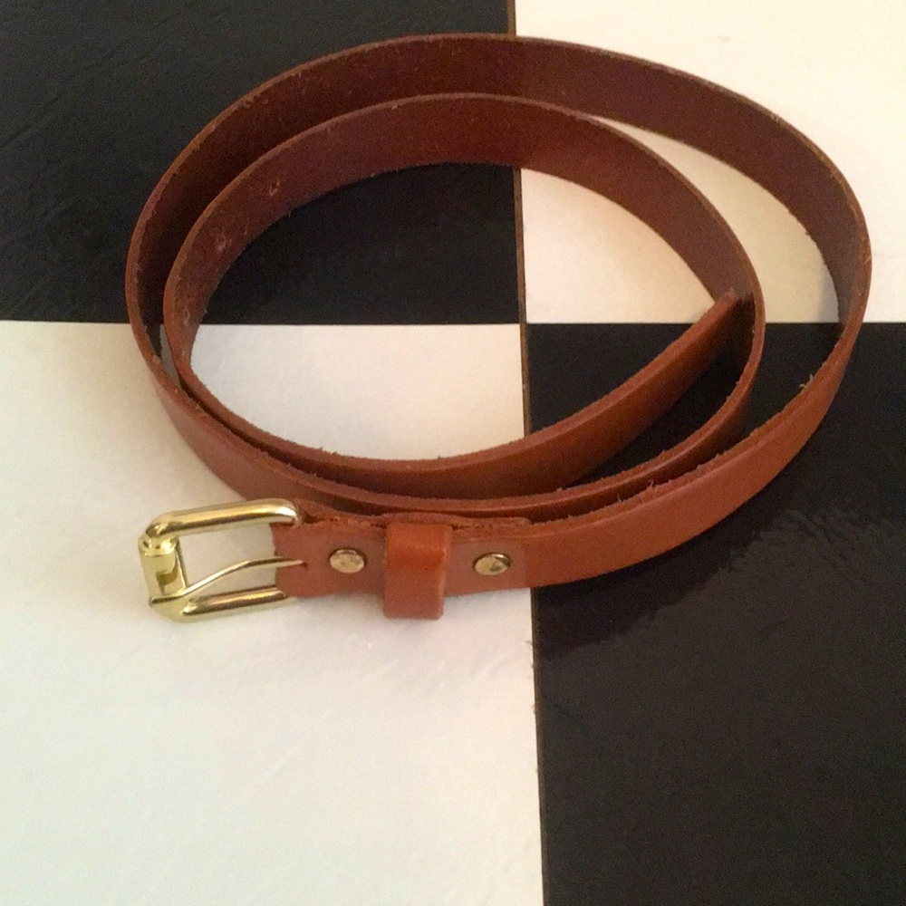 Brown “leather” belt